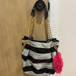 Juicy Coture black and grey purse